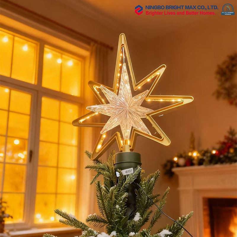 회전하는 크리스마스 트리 별